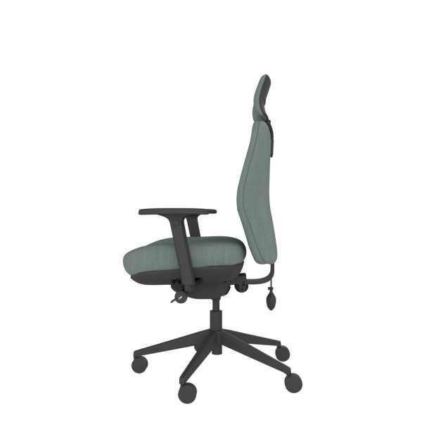 Solo Medium Back Large Seat Chair with Headrest